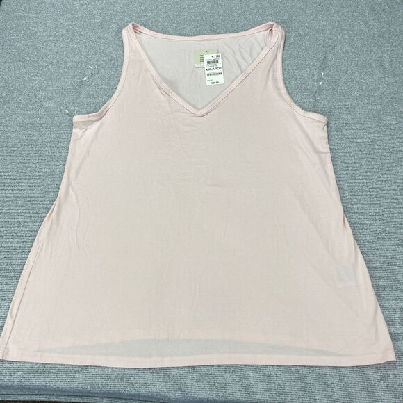 ALFANI Intimates Women's Ultra Soft Modal V-Neck Tank Top Sz XX-Large Pink MSRP: - Picture 2 of 15